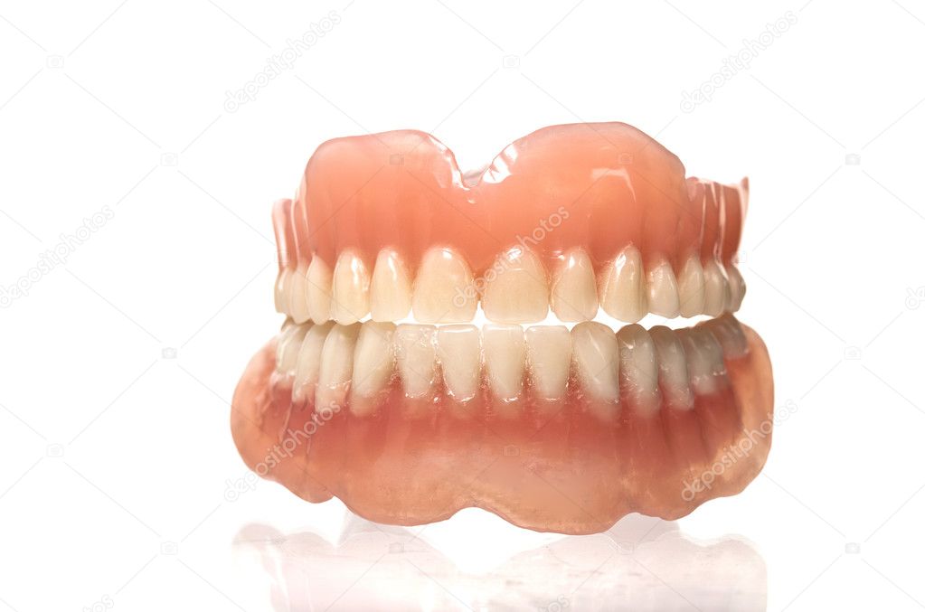 ACRYLIC DENTURE FULL FRONT SET Stock Photo by ©hakfin 8174520