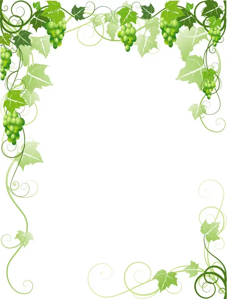 Cadre de raisin — Image vectorielle