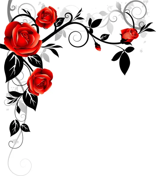 Розы фон — стоковый вектор