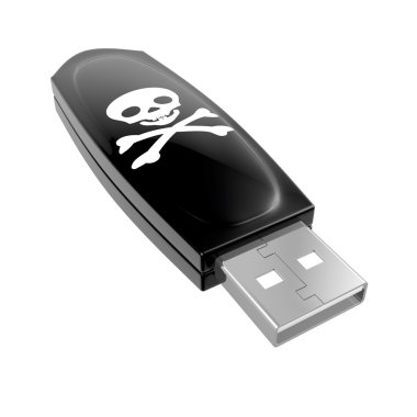 Pirate USB stick clipart