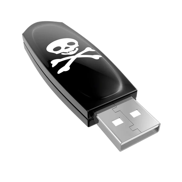 Pirate USB-stick Stockfoto