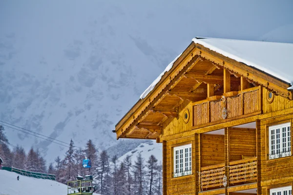 Zimowe idealna Alpy (Livigno idealna Foscagno) — Zdjęcie stockowe