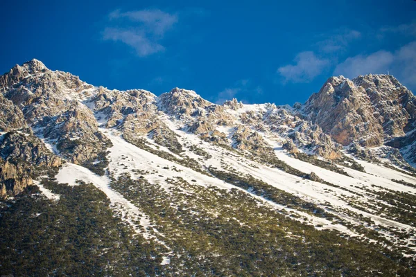冬季和阿尔卑斯山（利维尼奥＆foscagno) — 图库照片