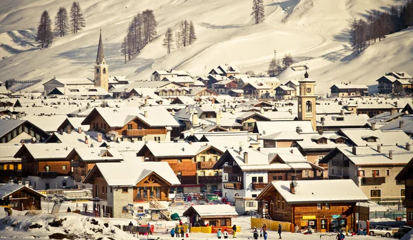 Winter & Alpen (livigno & foscagno) — Stockfoto