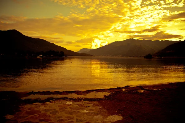 Sunset at Como Lake — Stock Photo, Image