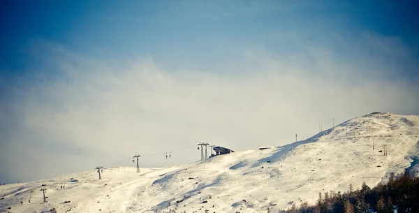 Winter & Alpen (Livigno & Foscagno) — Stockfoto