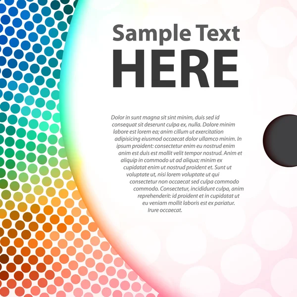 텍스트를 위한 공간으로 다채로운 배경 템플릿 — 스톡 벡터