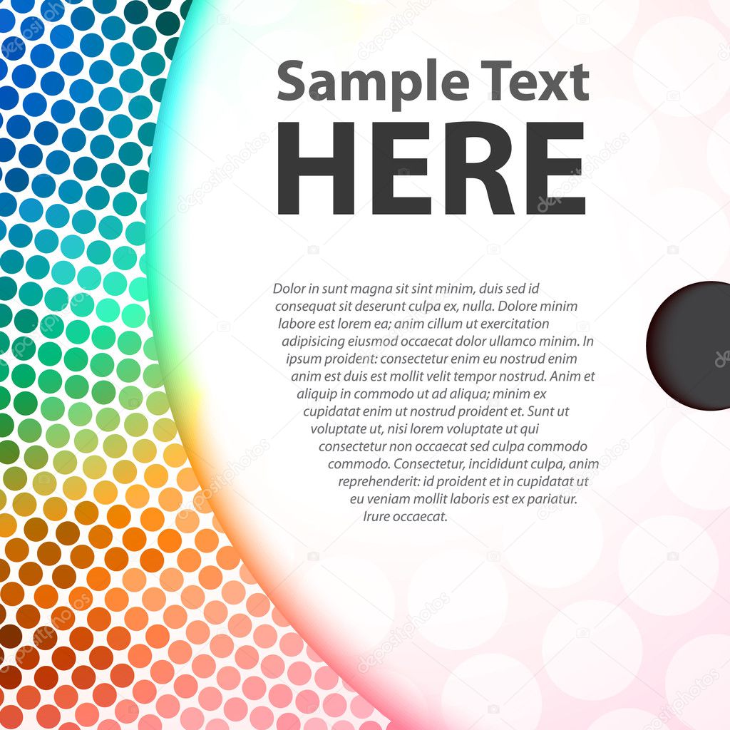 Colorful Background Template with space for text