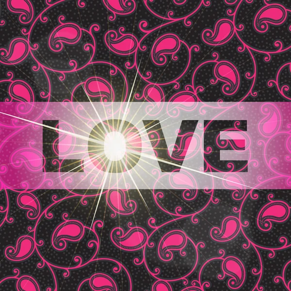 Leuchtende Liebe — Stockvektor