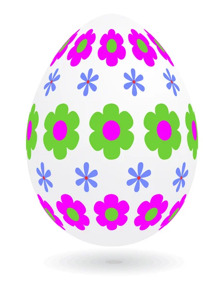 Floral_easter_egg — Stok Vektör