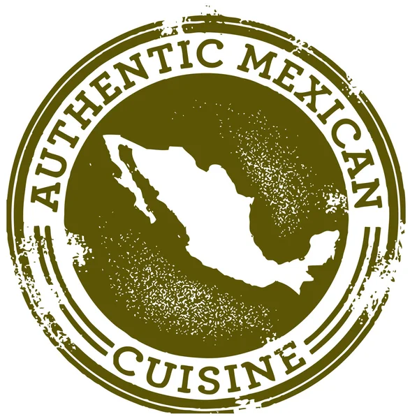 Sello de comida mexicana — Archivo Imágenes Vectoriales
