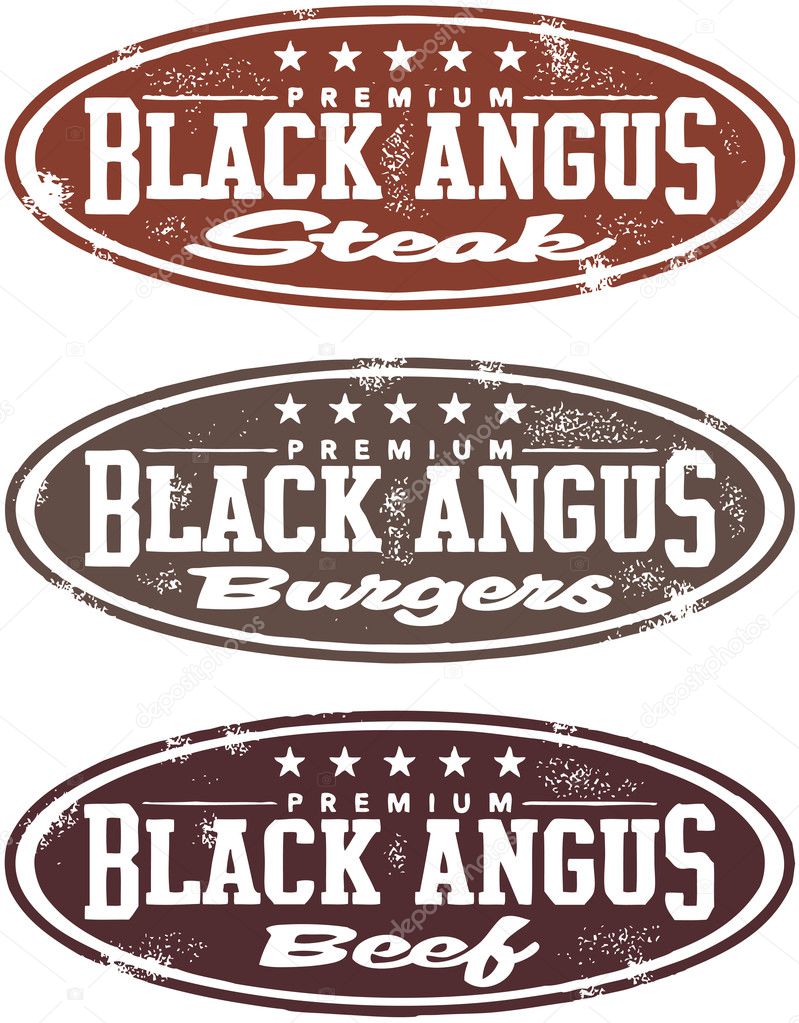 Black Angus Premium Beef Stamps