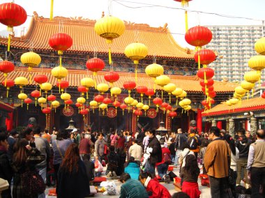 Wong Tai Sin Temple in Hong Kong clipart