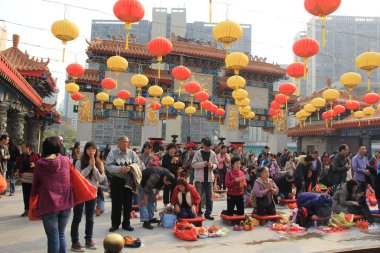 Wong Tai Sin tapınağı Hong Kong 'da