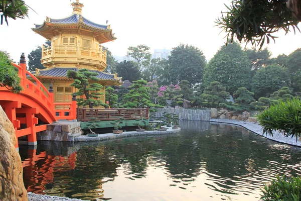 Pavilon absolutní dokonalosti v zahradě lian nan — Stock fotografie