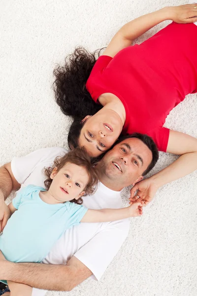 Young family with one child — Stock Photo, Image