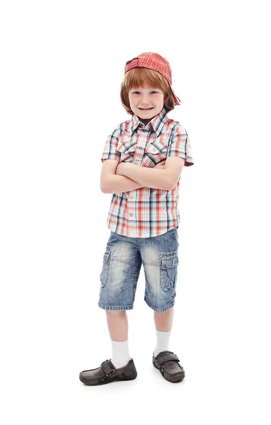 Mischievous kid with freckles — Zdjęcie stockowe