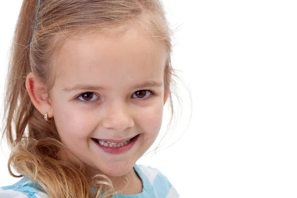 Güzel küçük kız portre — Stok fotoğraf