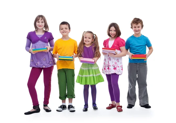 Niños preparándose para la escuela — Foto de Stock