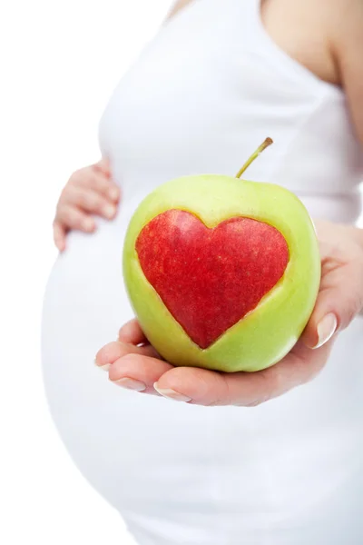 Eating right during pregnancy — Stock Photo, Image