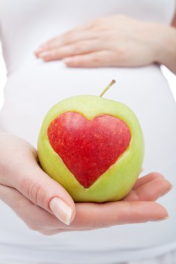 Healthy nutrition during pregnancy clipart