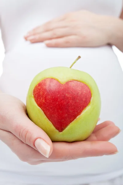 Hamilelik döneminde sağlıklı beslenme — Stok fotoğraf