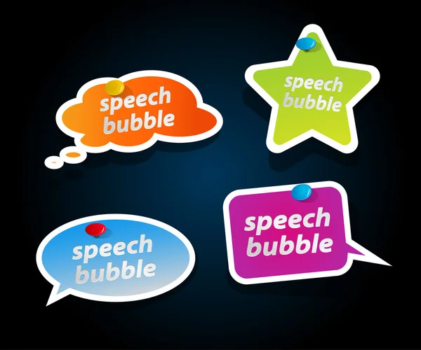 Conjunto de burbujas de habla. — Archivo Imágenes Vectoriales