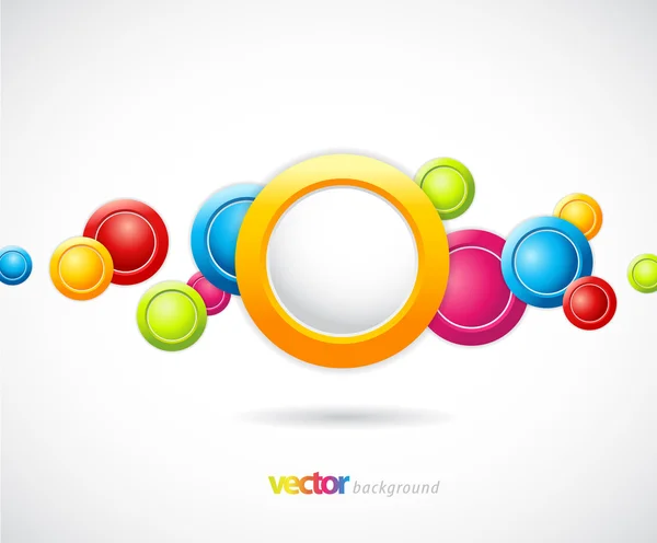Abstract kleurrijke achtergrond met cirkels. — Stockvector