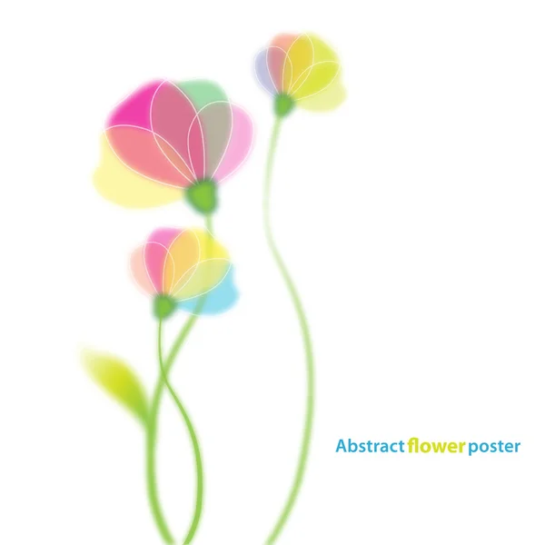 Virág háttér sablont a szöveg helye. — Stock Vector