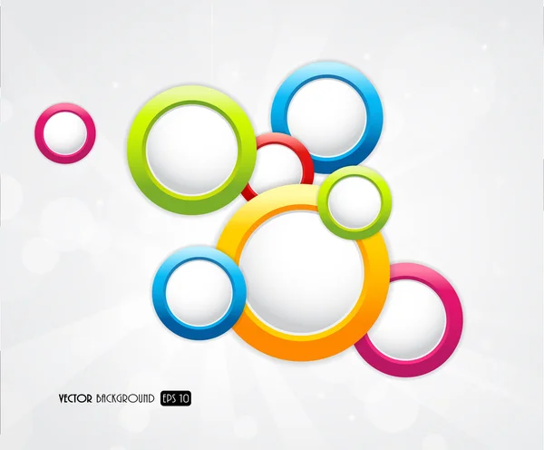 Abstract colorful background with circles. — Stock Vector