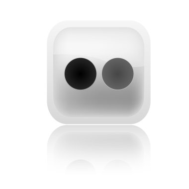 siyah-beyaz titreme simgesi