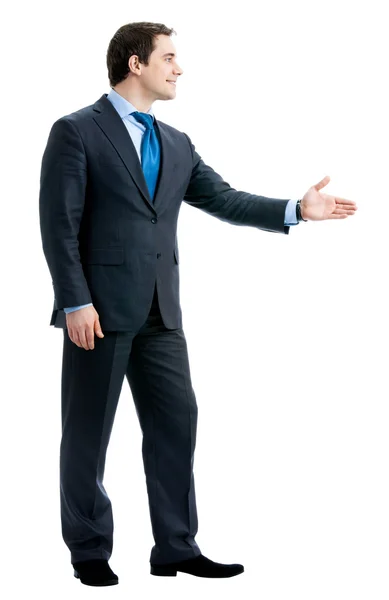 Hombre de negocios dando la mano para el apretón de manos, aislado —  Fotos de Stock