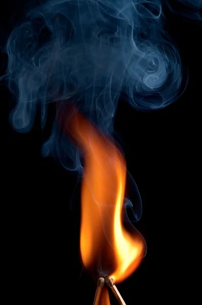 Dois fósforos queimados — Fotografia de Stock