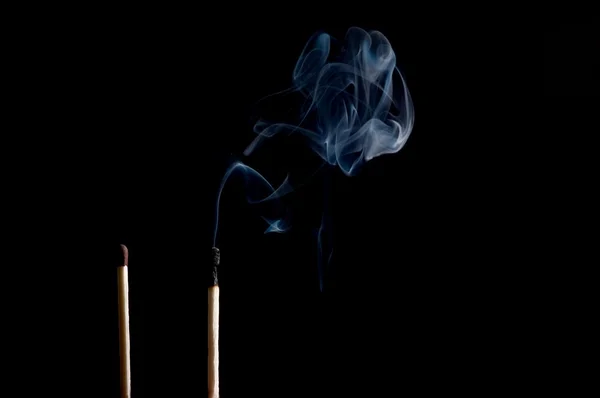 Fiammiferi fumo — Foto Stock