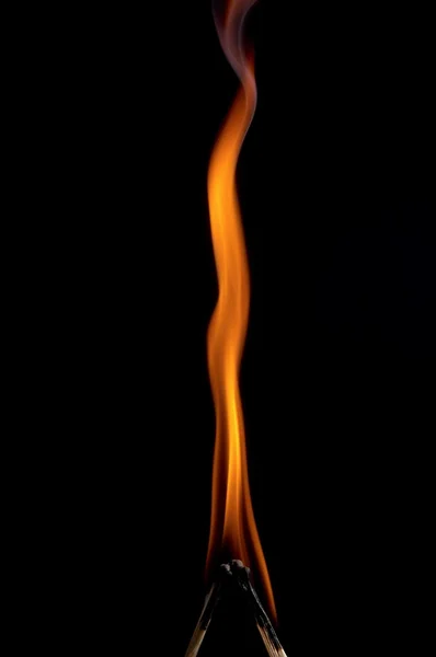 Brinnande tändsticka — Stockfoto