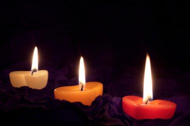 Coloured candle clipart