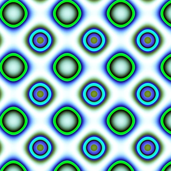 Green-blue rings pattern. — Stock Photo, Image