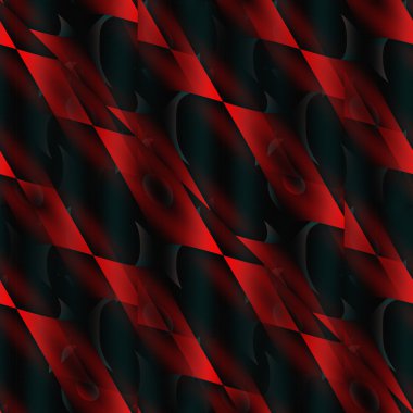 The Red and the Black seamless abstract. clipart