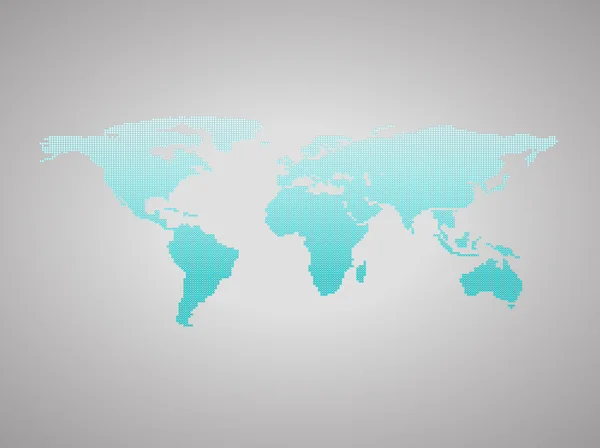 Mavi Dünya Haritası ülkeler sınırları ile. — Stok fotoğraf