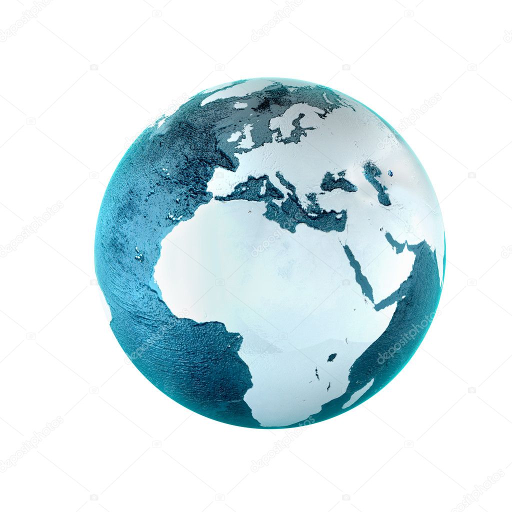 Model of Earth. Conceptual symbol of the Earth