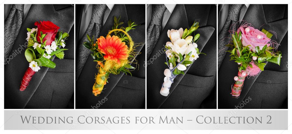 Wedding corsages for man