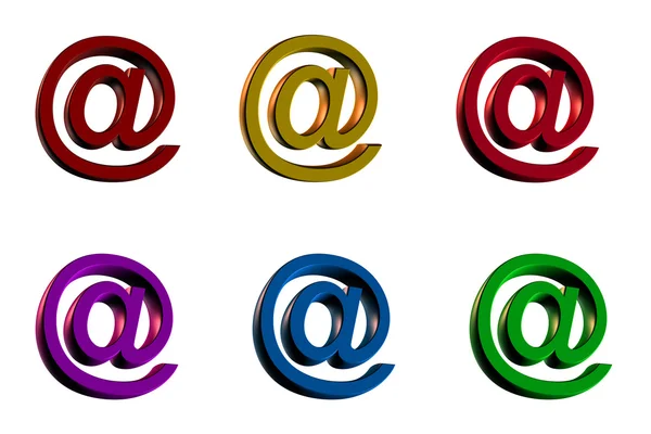 3D symbolu e-mailu — Stock fotografie