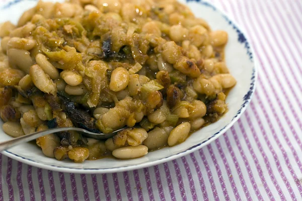 stock image Baked beans with meat