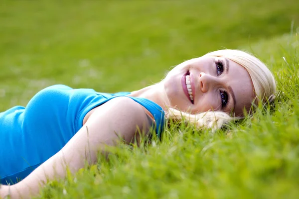 stock image Daydreaming blond.