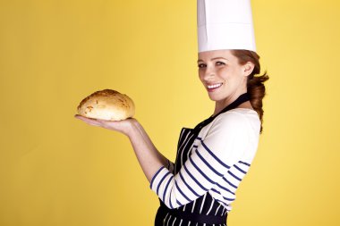 Female baker. clipart