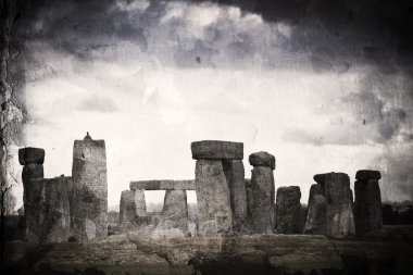 Stonehenge retro. clipart