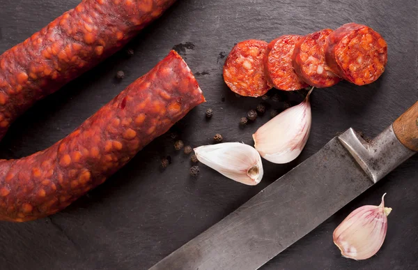 Spanische Chorizo. — Stockfoto