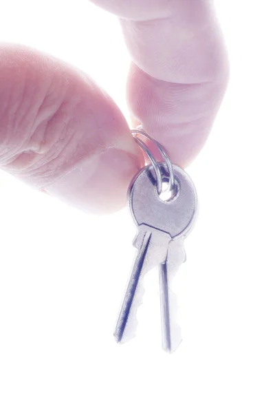 Dedos com chaves — Fotografia de Stock