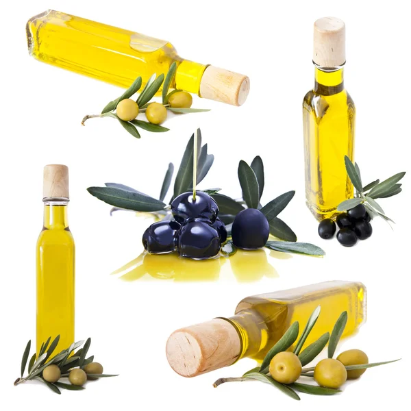 Olives and oil collection — Stock Photo, Image