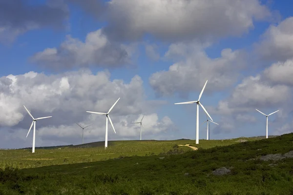 Förnybar energi, vindkraftverk — Stockfoto